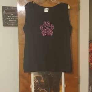 Paw print tank